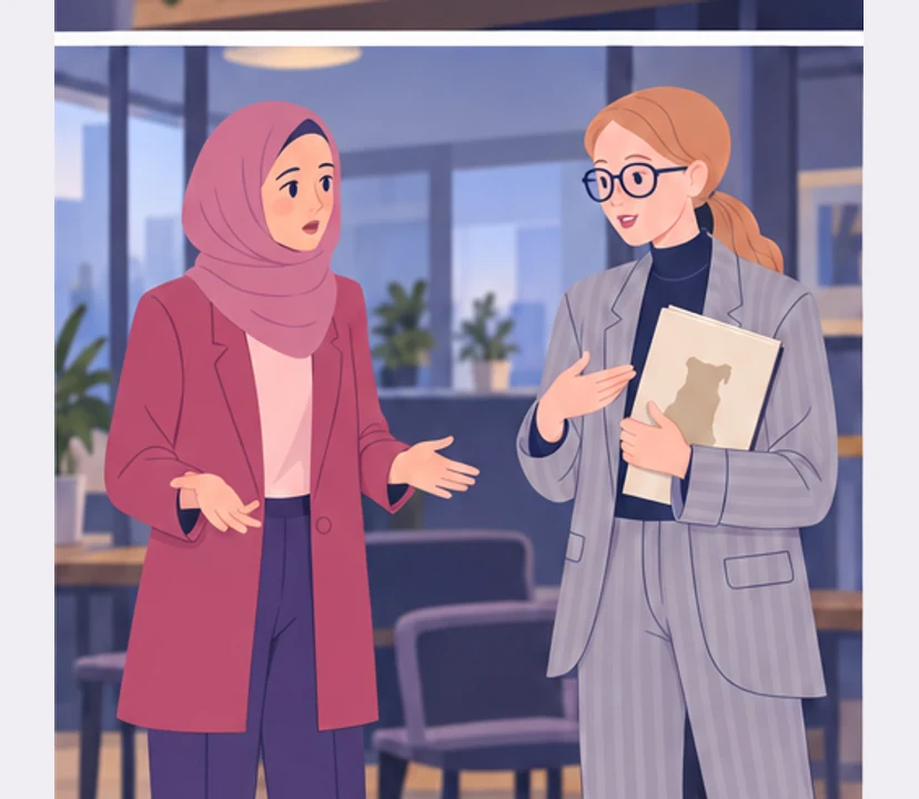 After the meeting Amira asks Anna why she was excluded.